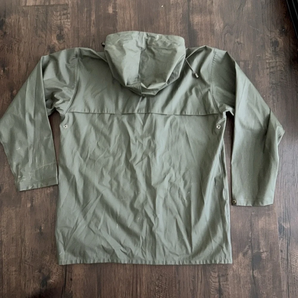 TIMBERLAND MENS PRO SERIES RAIN JACKET HOOD OLIVE GREEN PERFORMANCE OUTDOORS